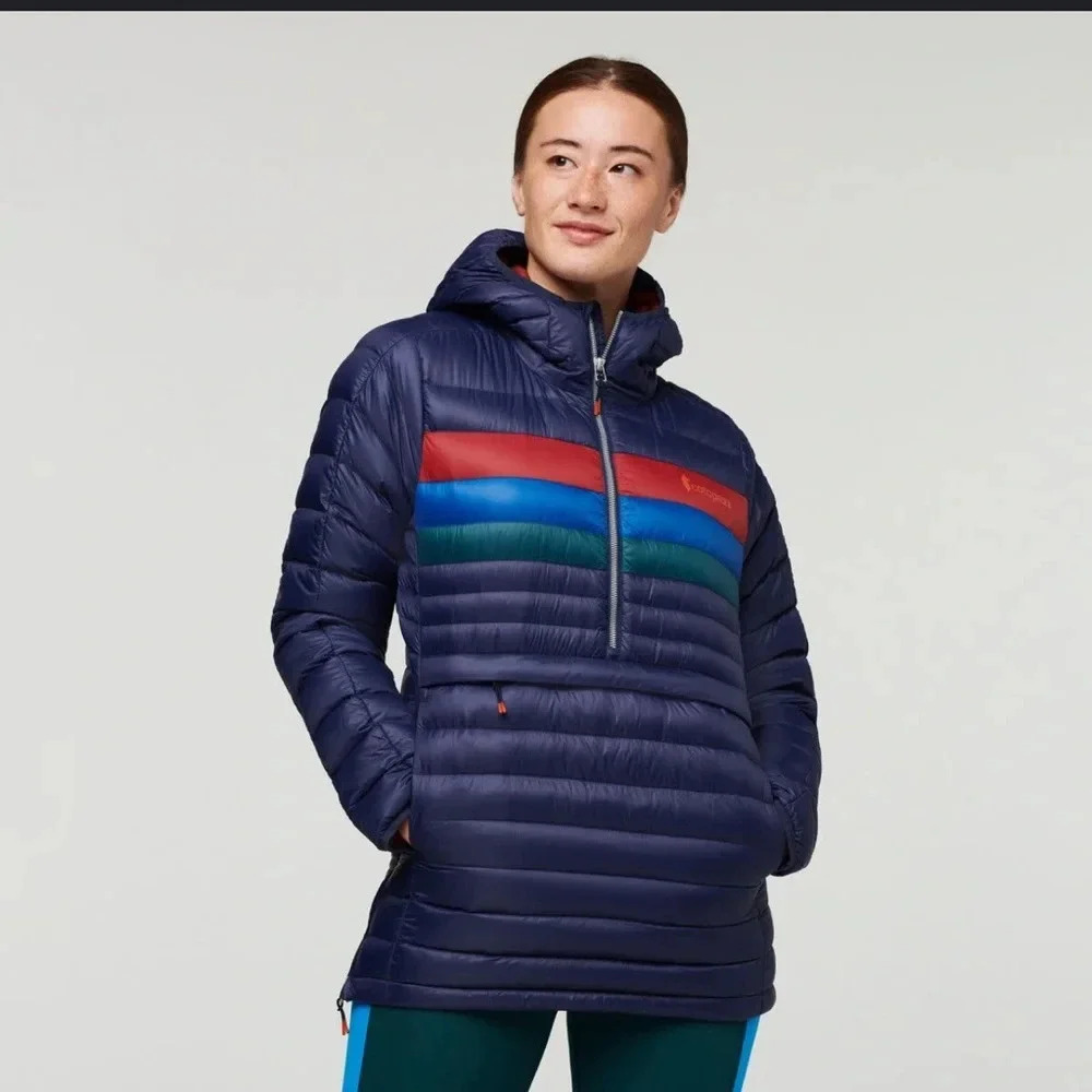COTOPAXI Fuego Down Hooded Pullover jacket warm jacket women’s XS blue
